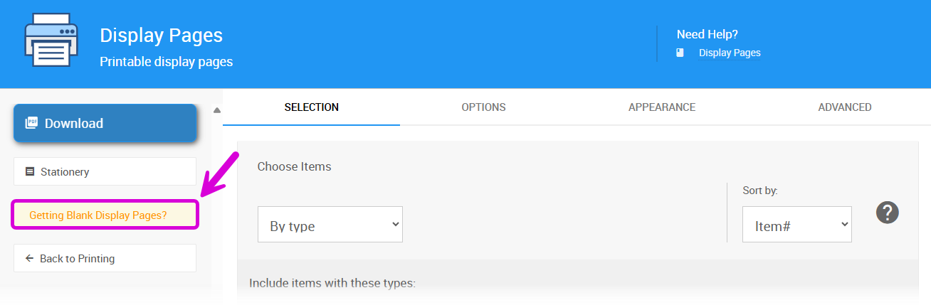 Fix Blank Display Pages