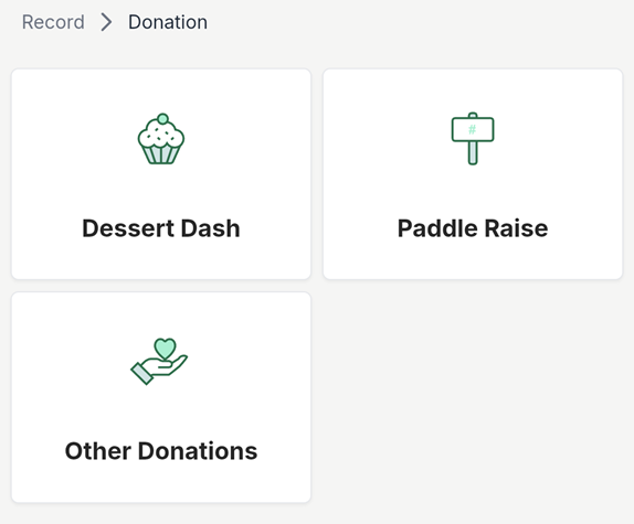 Admin App Record Donation