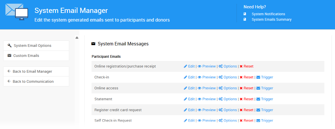 System Email Manager